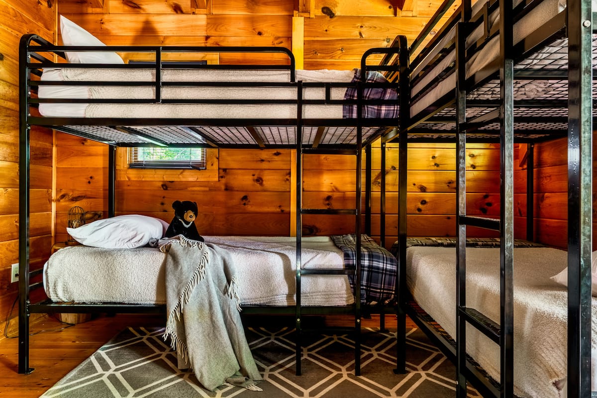 Loft Bunk Area — Sleeps 4 in the Game Room