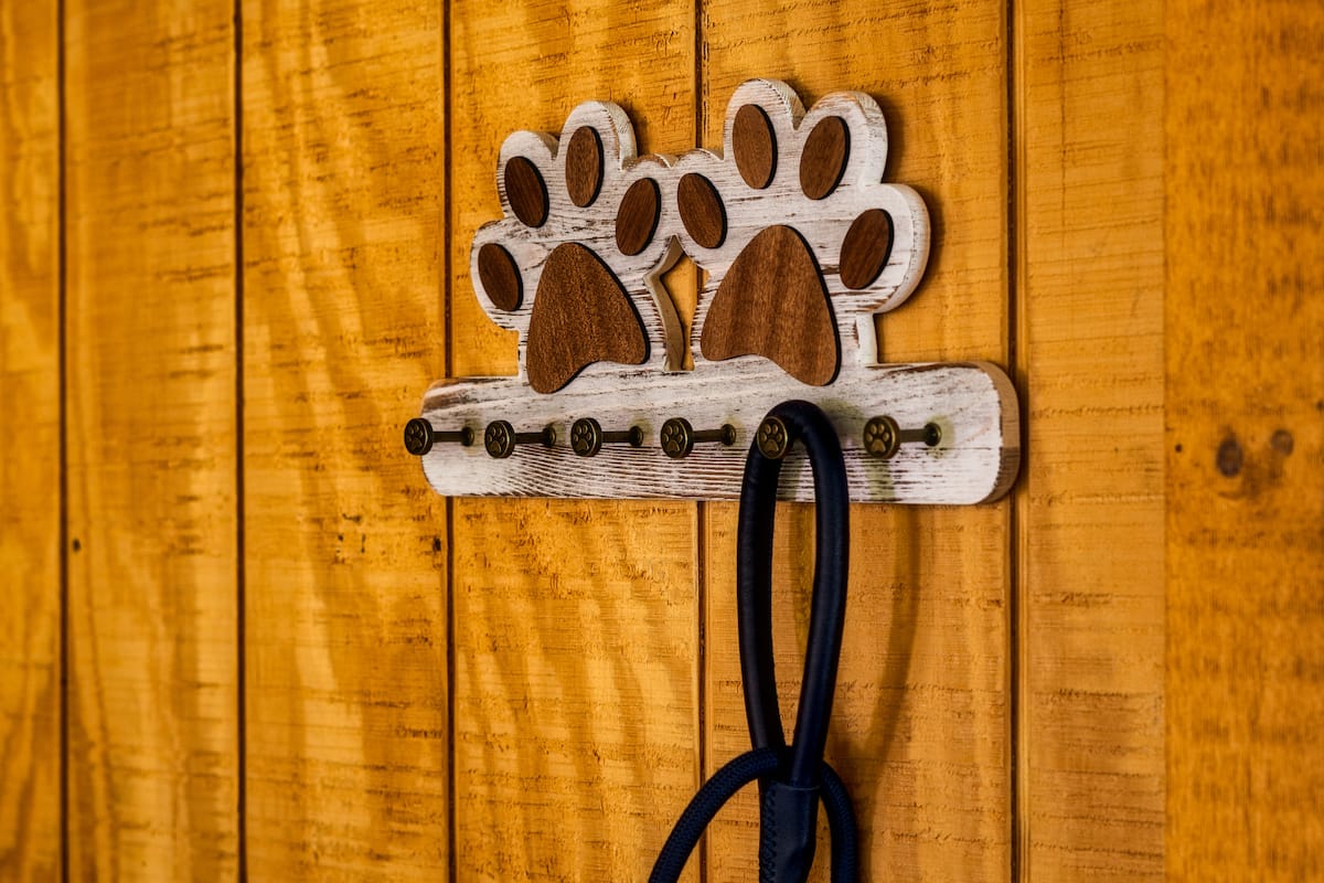 Fenced Dog Run with Waste Station